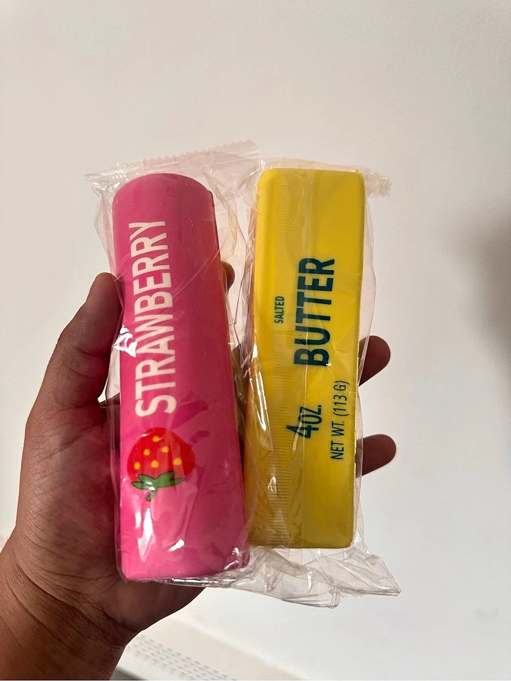 Strawberry & Butter Lip Balm Set NWT